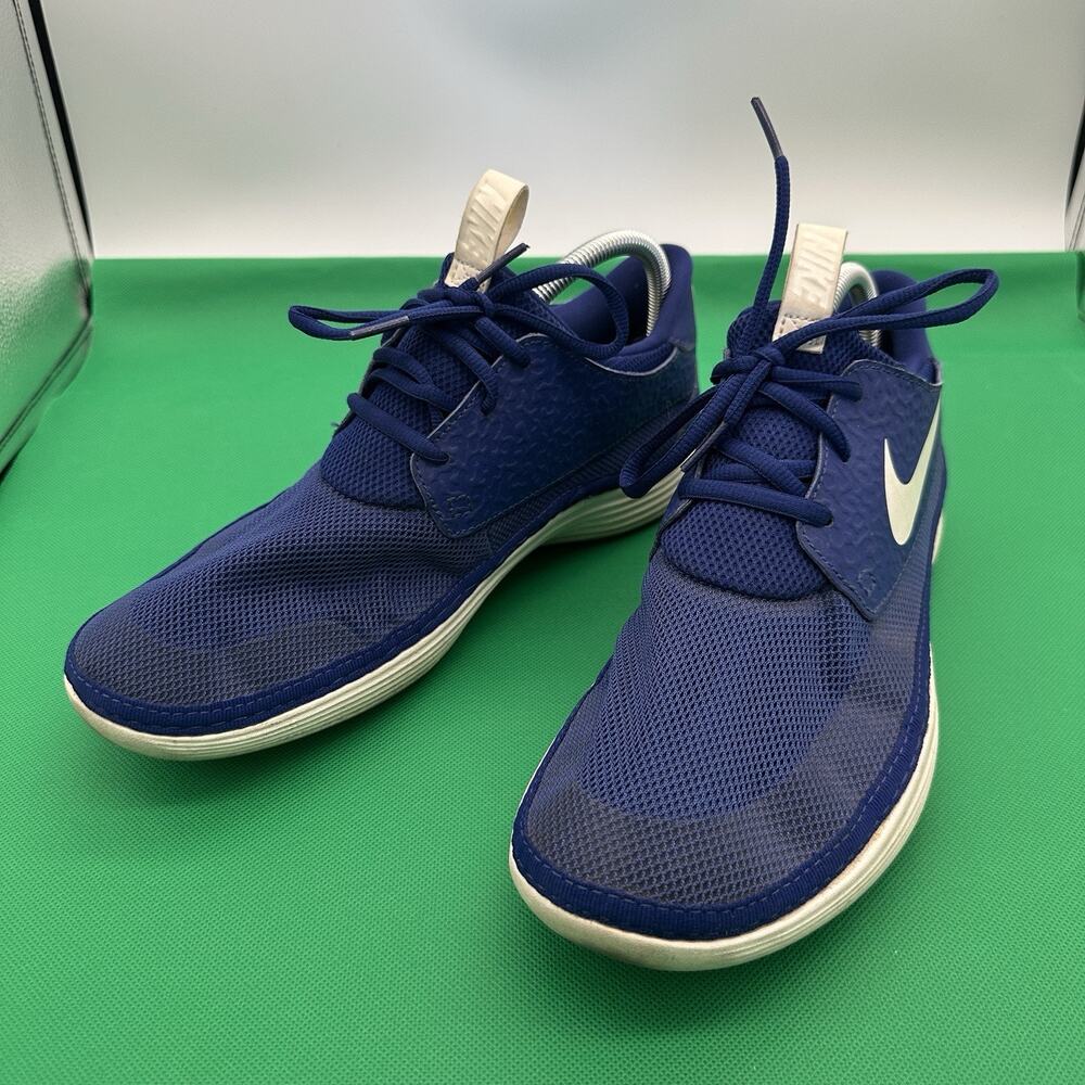 Nike Solarsoft Moccasin Deep Royal Blue 555301-403 Mens Size 10 Running Shoes